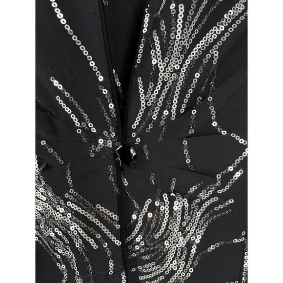 Alex Evenings Ladies Jacket and Camisole Set Grey with Sequins Size Petite Large - Picture 5 of 16